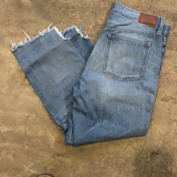 Madewell Rivet and Thread raw hem straight jeans 29 - Picture 4 of 5